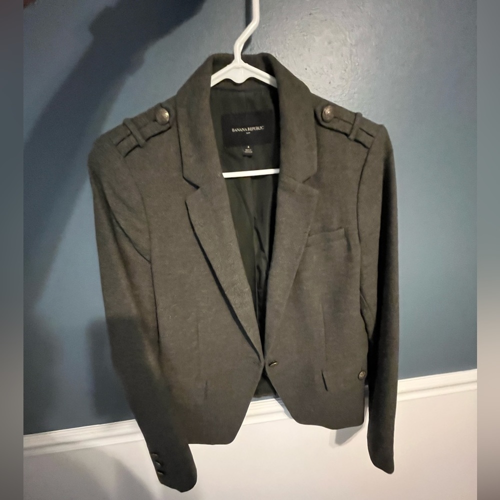 Green business jacket